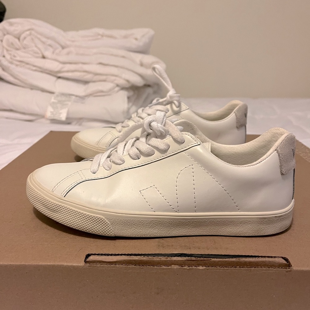 Veja Esplar Leather White Women US 5 EUR 36